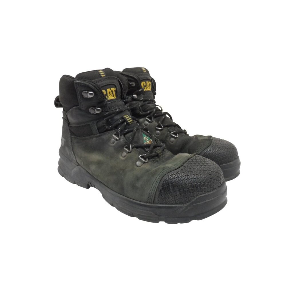 Caterpillar Men's Accomplice WP Steel Toe CSA Work Boots P725173 Black Size 8W